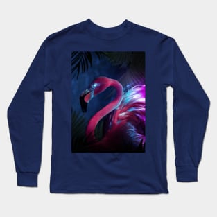 Neon Flamingo Long Sleeve T-Shirt